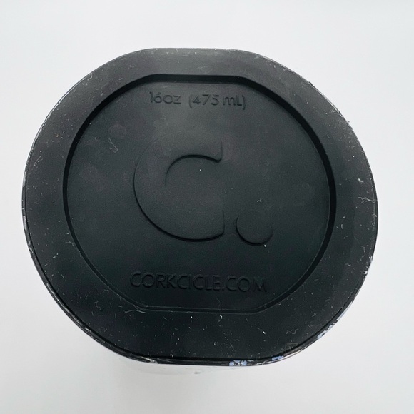 Rifle Paper Co X Corkcicle Floral Black and Blue Water Bottle 16 Oz. - Picture 5 of 9